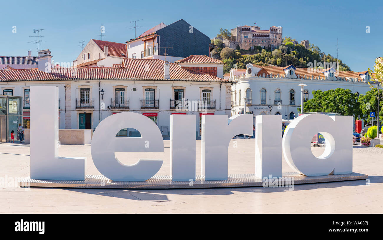Castelo de Leiria, Largo 5 de Outubro, Leiria, Portugal Le Portugal, 30062703 *** *** légende locale Banque D'Images