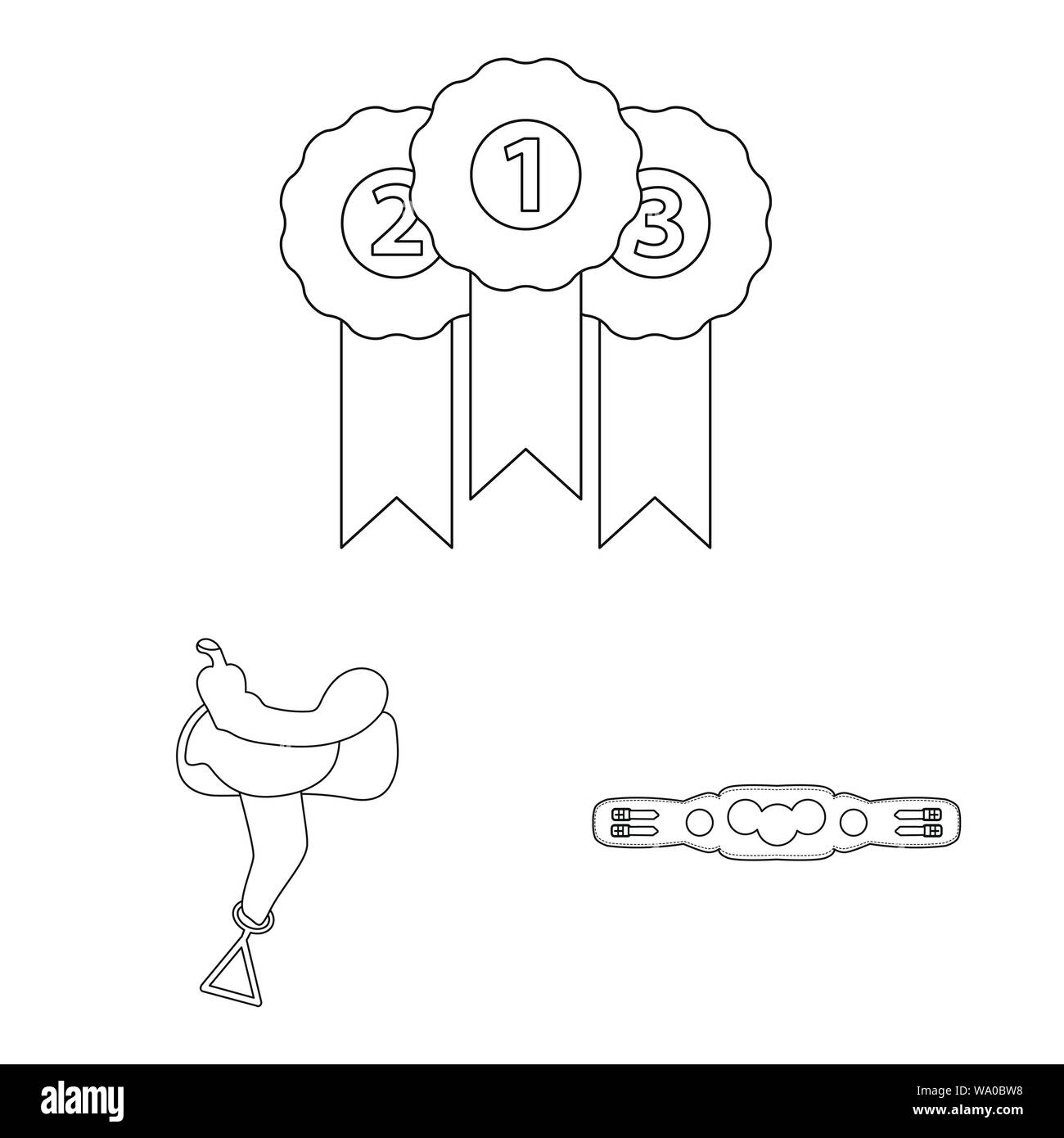 Vector illustration d'équestres symbole. Jeu de cheval et l'illustration vectorielle stock. Illustration de Vecteur