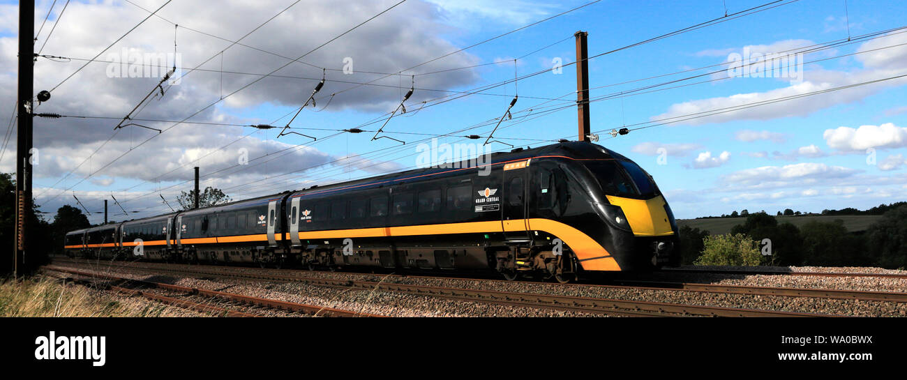 180 classe Zephyr, Grand Central Trains, East Coast Main Line Railway, Peterborough (Cambridgeshire, Angleterre, RU Banque D'Images