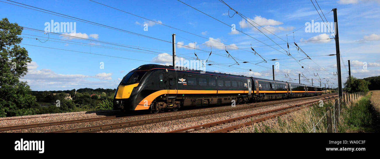 180 classe Zephyr, Grand Central Trains, East Coast Main Line Railway, Peterborough (Cambridgeshire, Angleterre, RU Banque D'Images