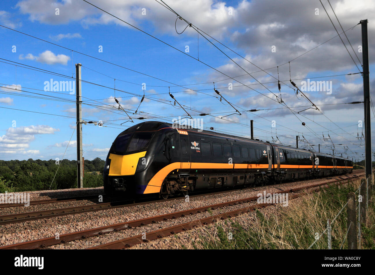 180 classe Zephyr, Grand Central Trains, East Coast Main Line Railway, Peterborough (Cambridgeshire, Angleterre, RU Banque D'Images
