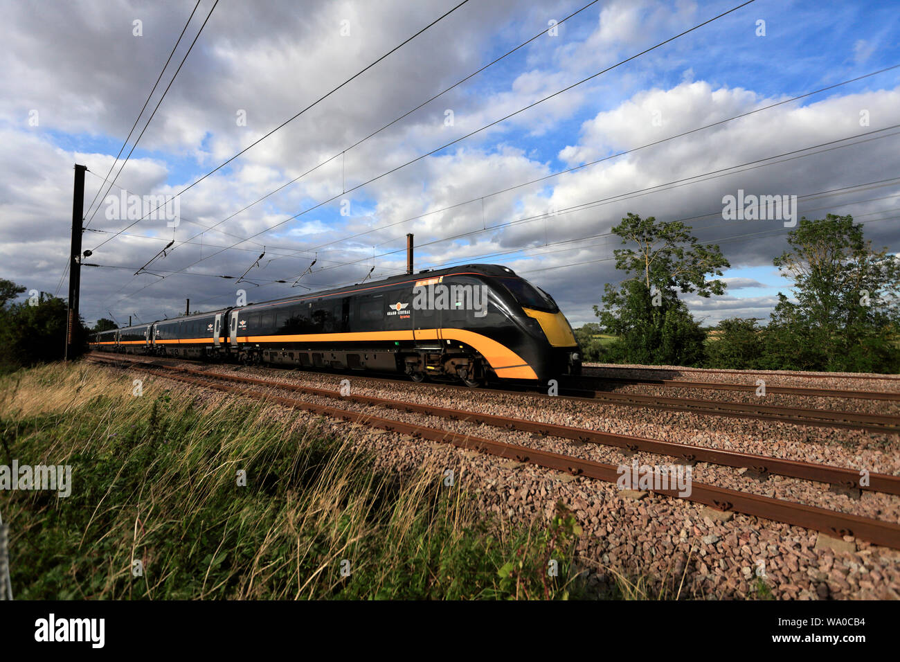 180 classe Zephyr, Grand Central Trains, East Coast Main Line Railway, Peterborough (Cambridgeshire, Angleterre, RU Banque D'Images