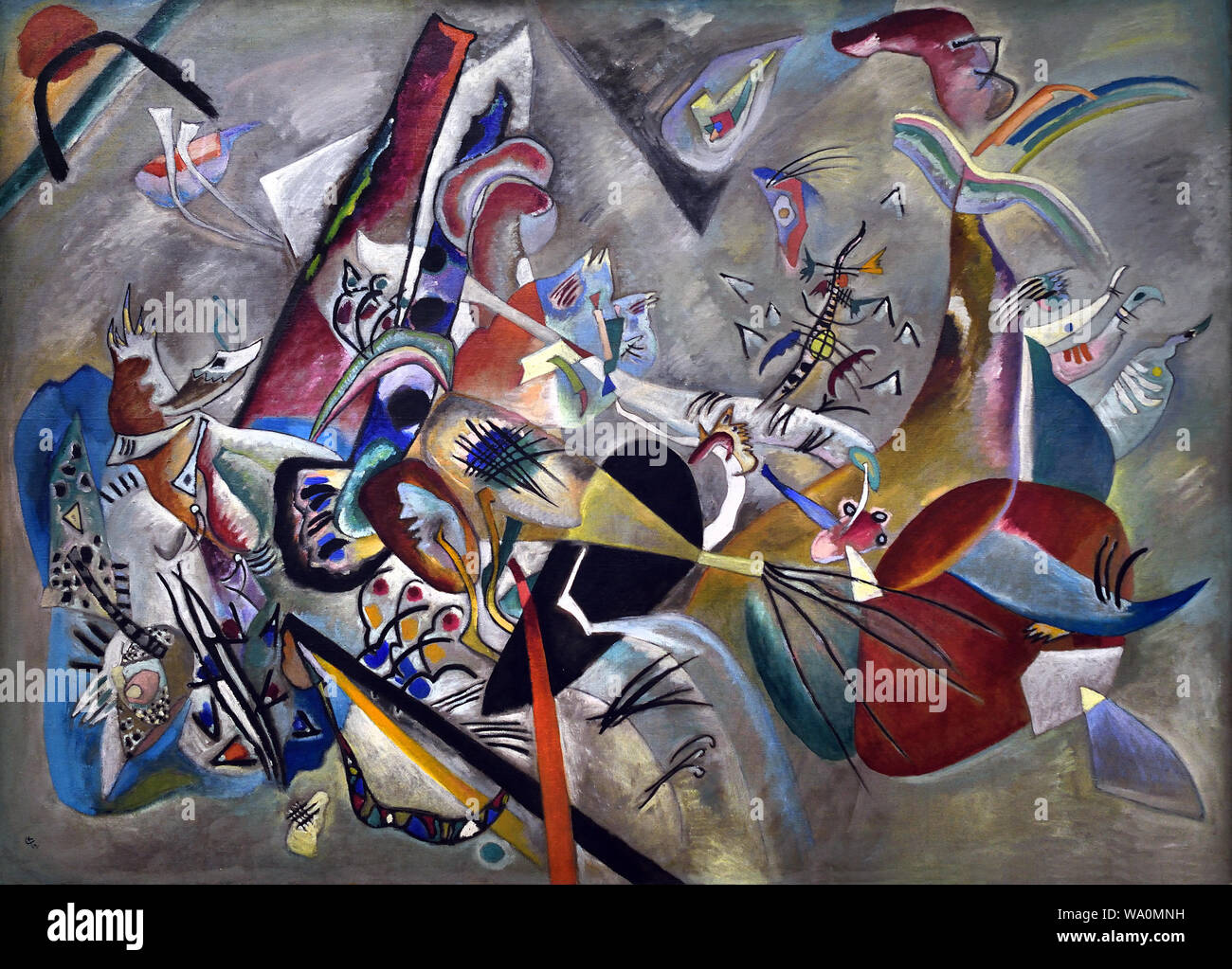 Im Grau - en gris 1919 Wassily Kandinsky 1866-1944 Russie Fédération de Russie Banque D'Images