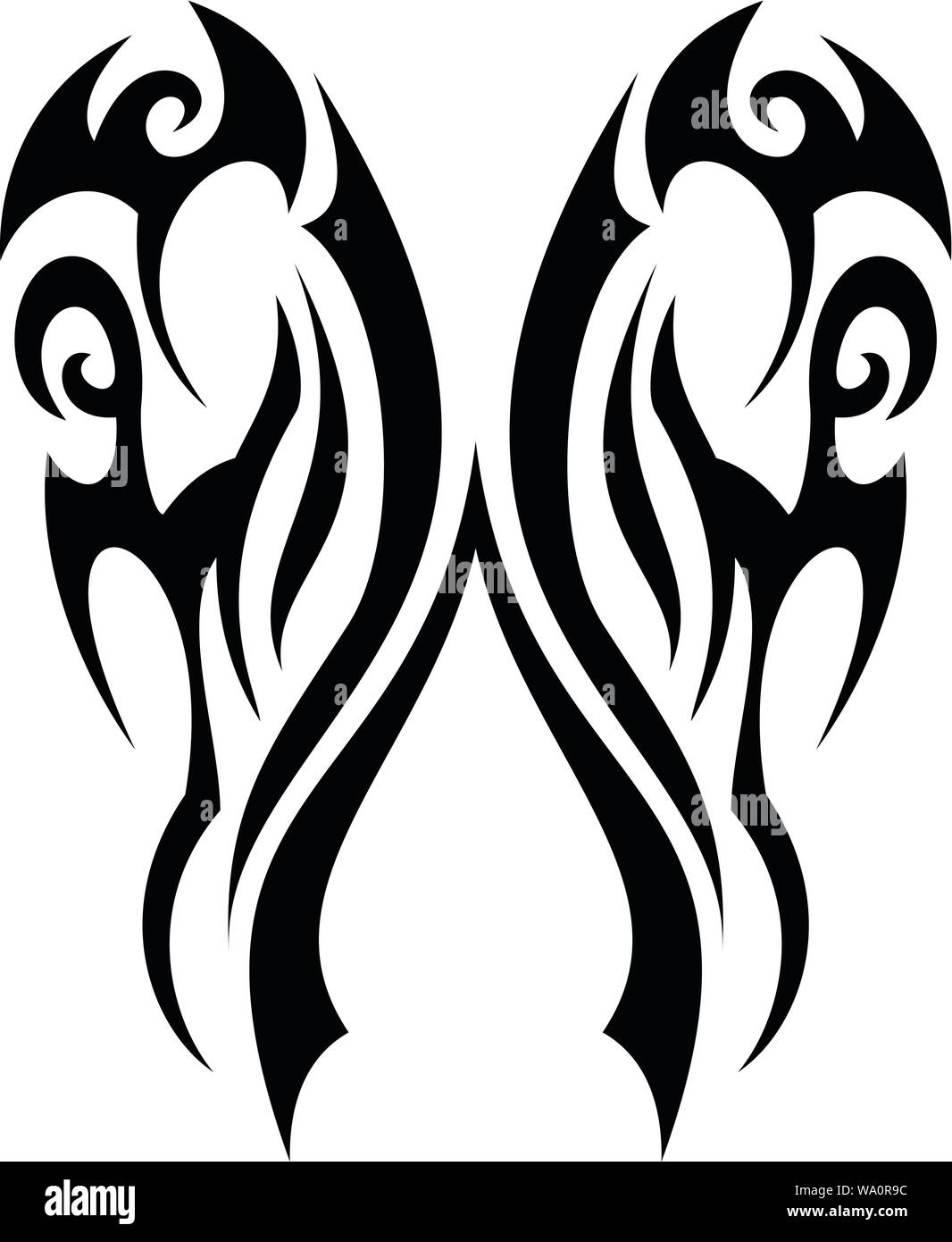Vecteur conception tatouage tribal Illustration de Vecteur