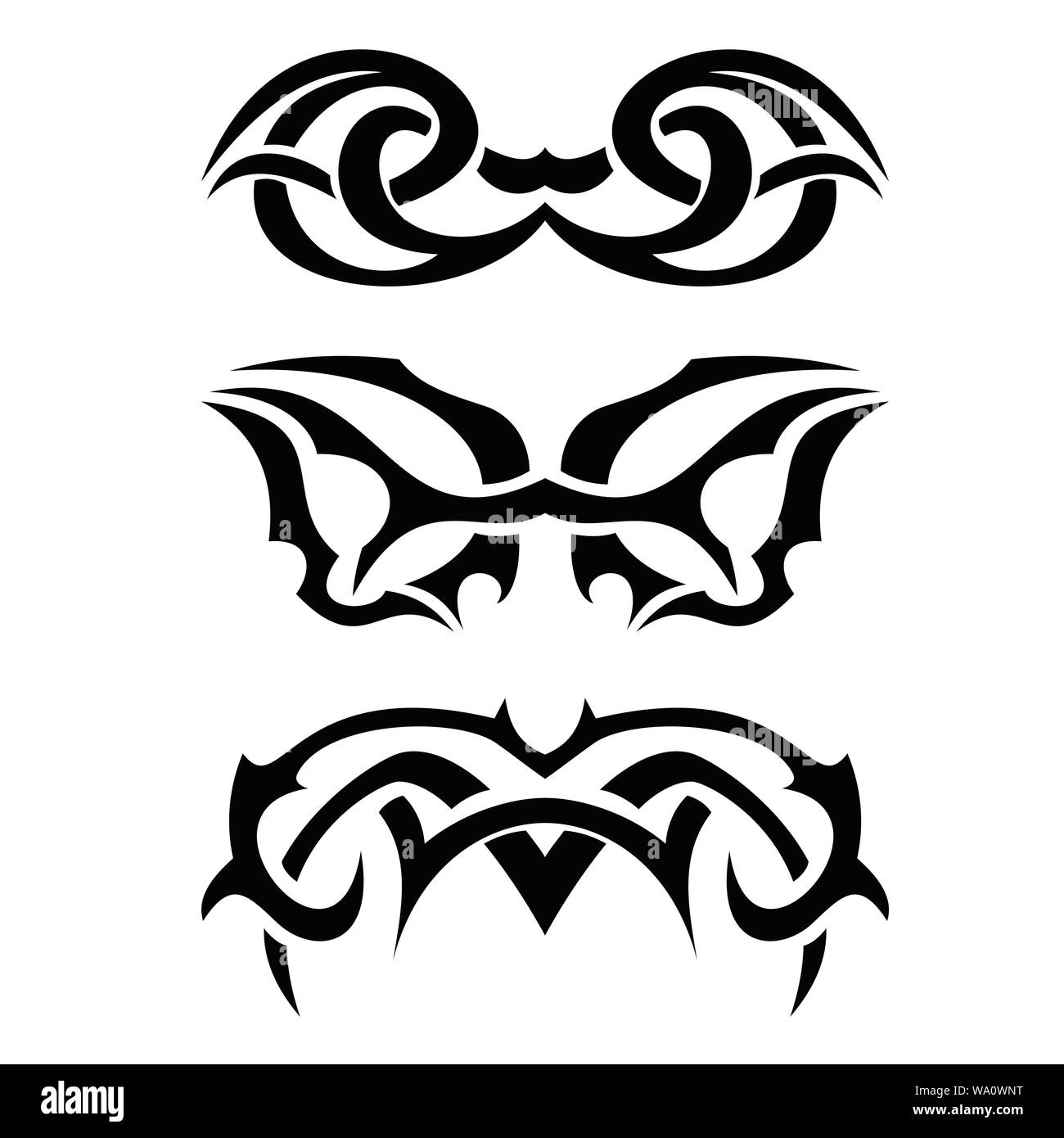 Vecteur conception tatouage tribal Illustration de Vecteur