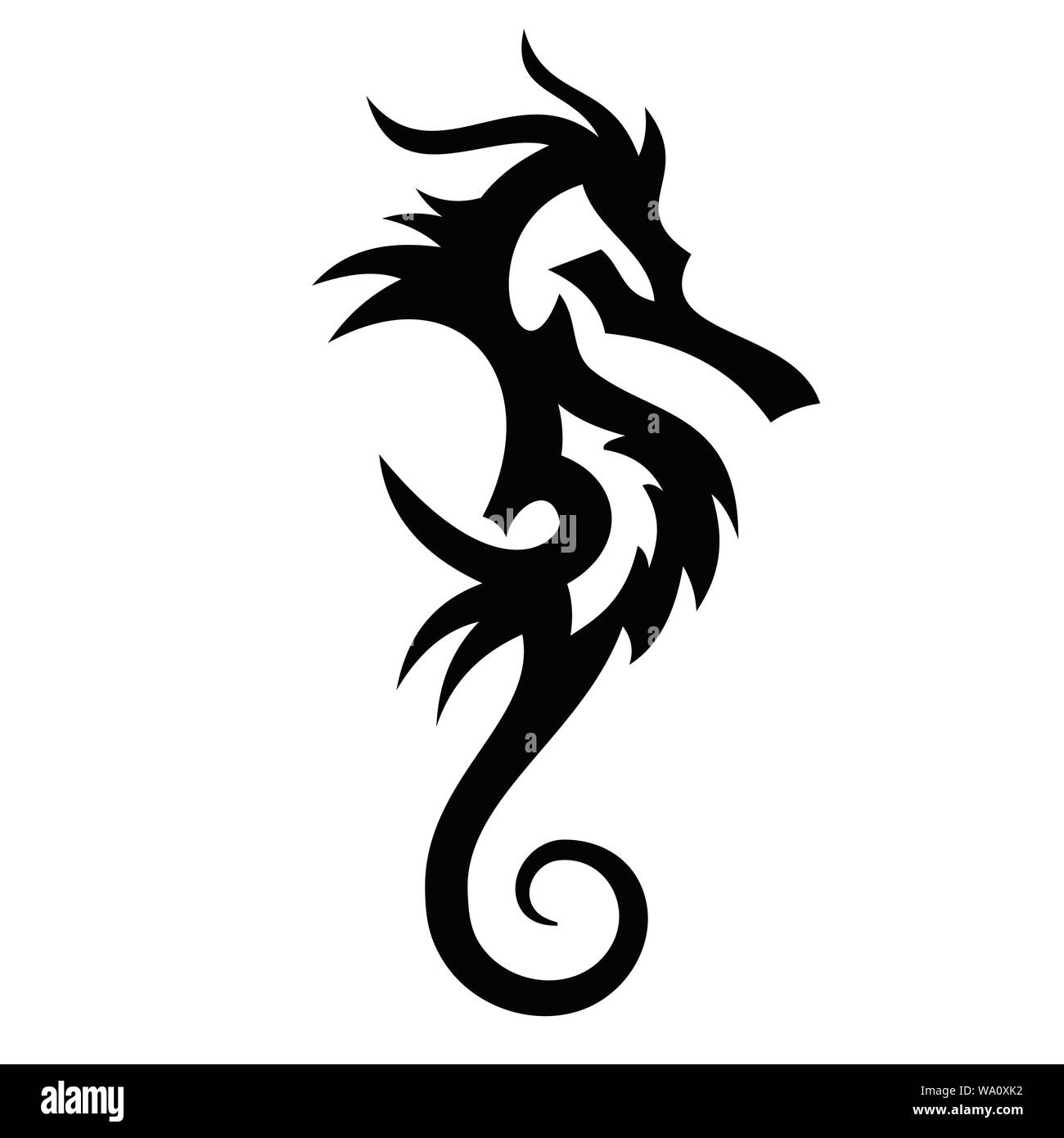 Vector illustration of sea horse Illustration de Vecteur