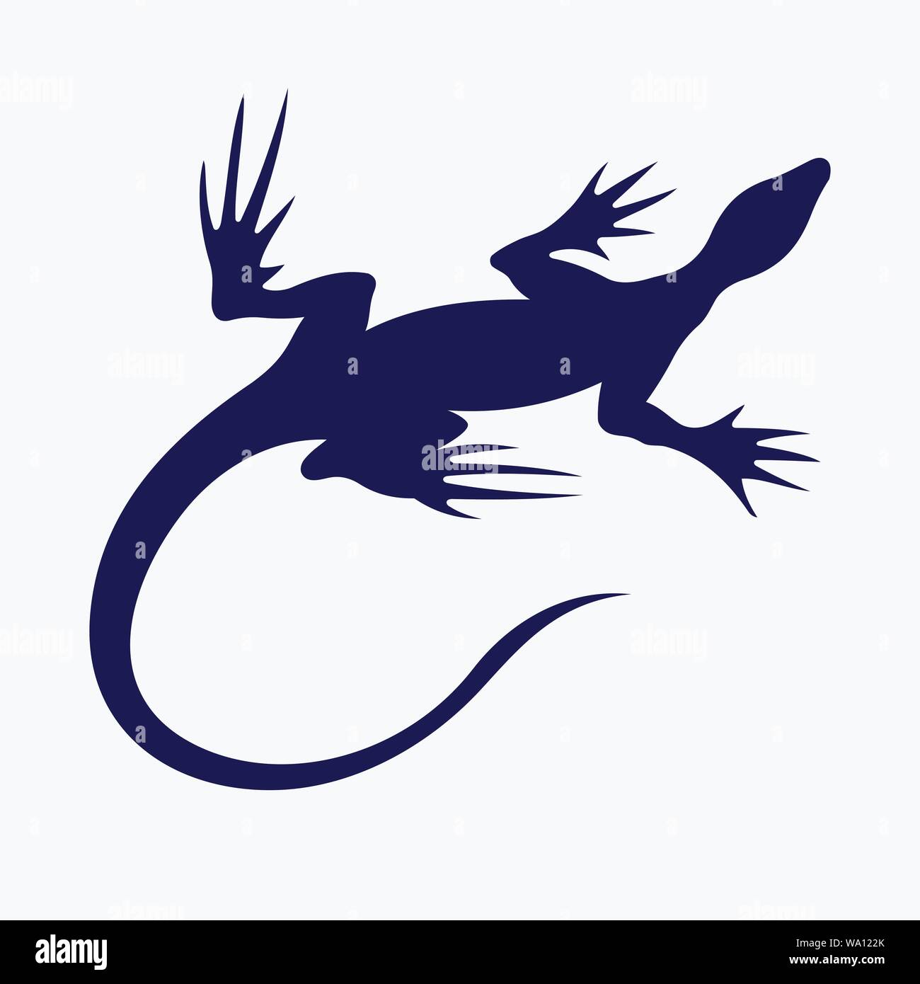 Illustration vecteur de lézard pour motifs de tatouage et d'autres conceptions Illustration de Vecteur