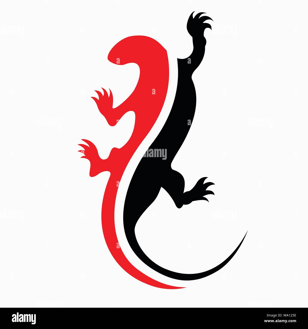 Illustration vecteur de lézard pour motifs de tatouage et d'autres conceptions Illustration de Vecteur