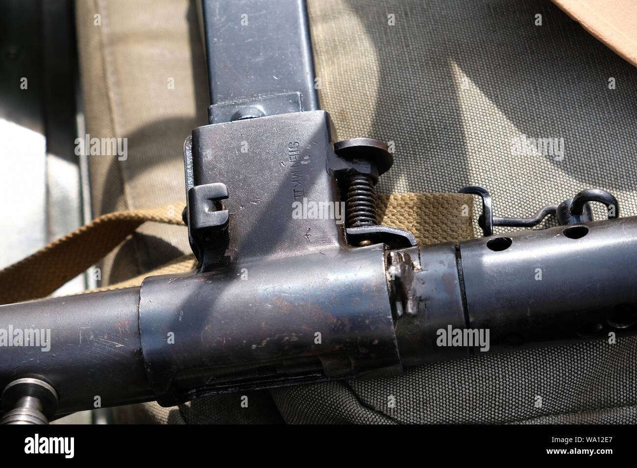 Sangle De Bras Reproduction WW2 Pour Sten Gun - Accessoire Armée Britannique, Réglable