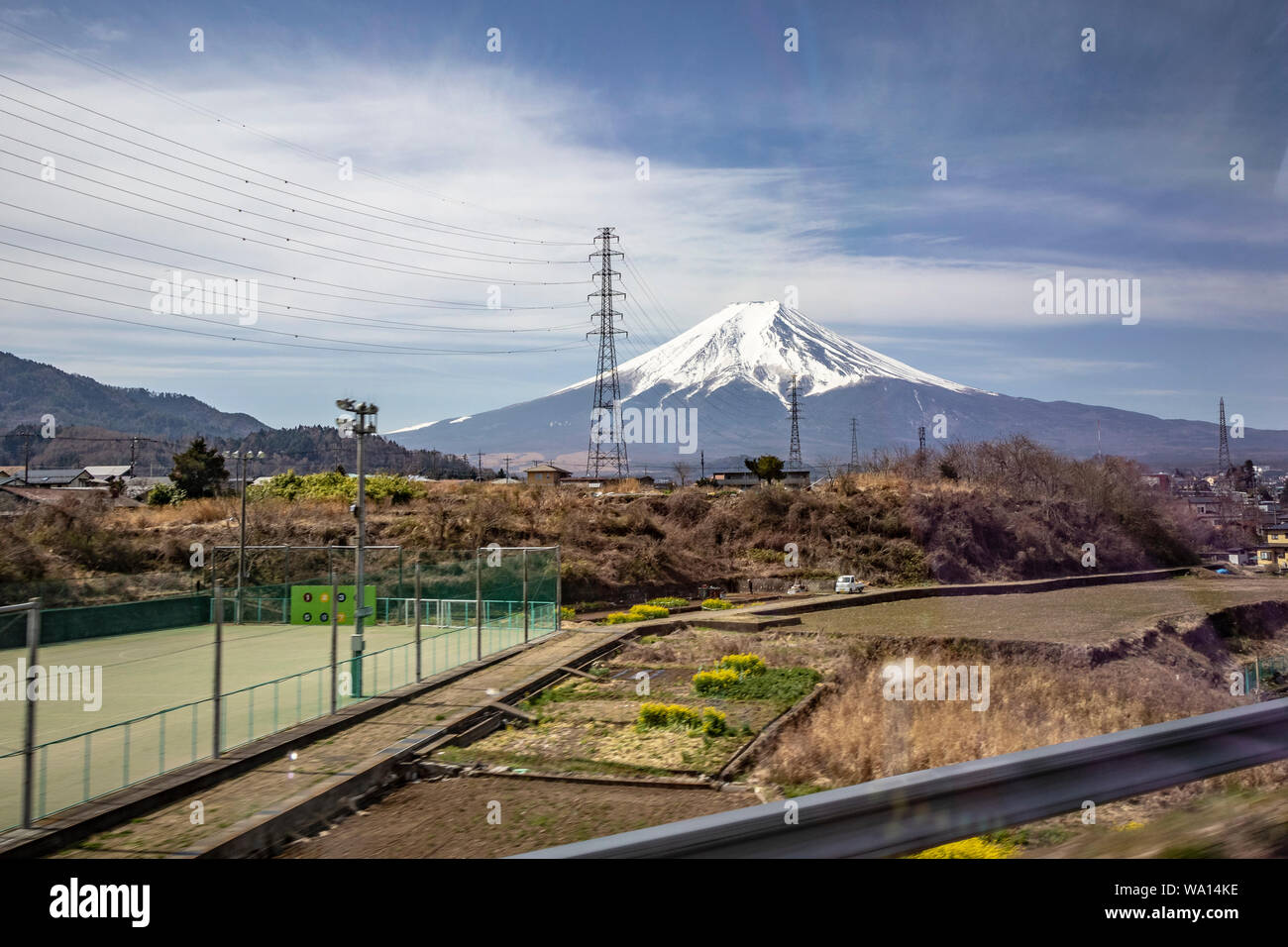 Vue sur le Mont Fuji, au Japon. Banque D'Images