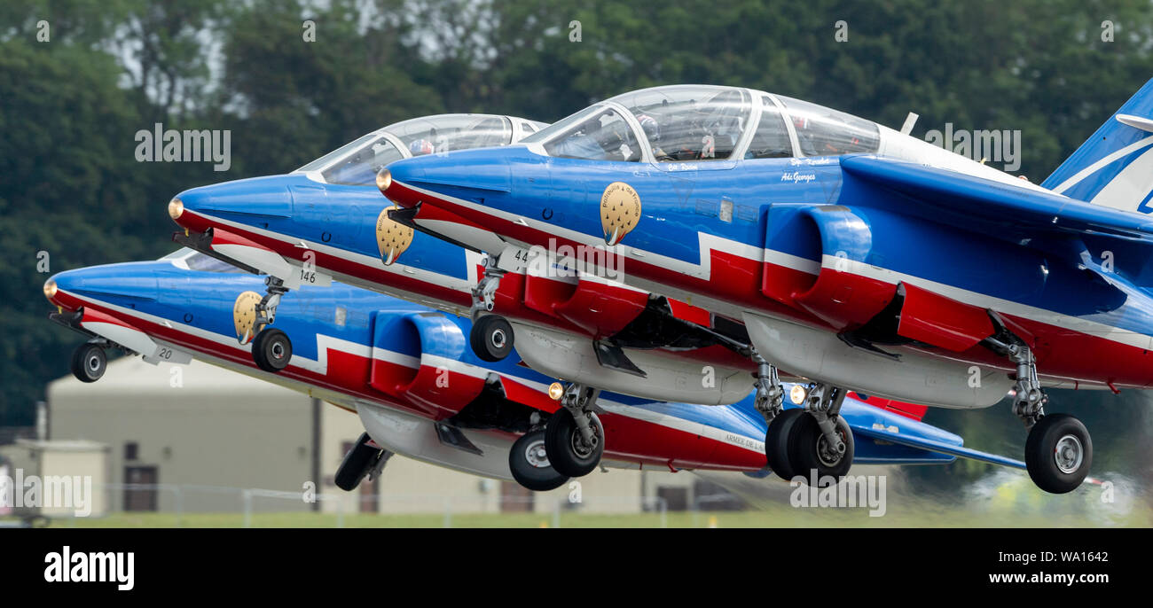 Patrouille de France l'affichage à l'Royal International Air Tattoo 2019 Banque D'Images