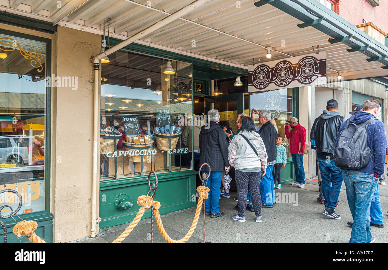 Le starbucks d'origine Banque de photographies et d’images à haute