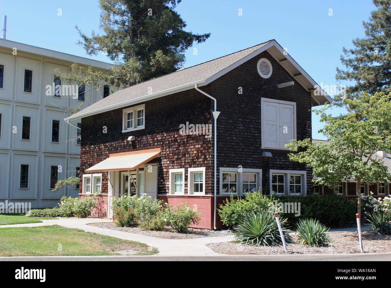 Le personnel du Centre d'apprentissage, Heitman UC Davis, Davis, Californie Banque D'Images