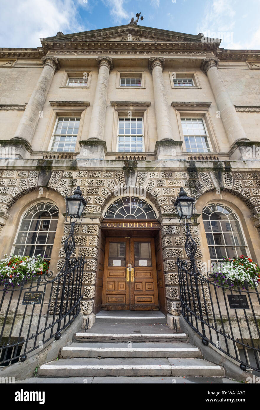 Bath & North East Somerset Council Bureaux au Guildhall Bath dans la ville de Bath, Somerset, Royaume-Uni Banque D'Images