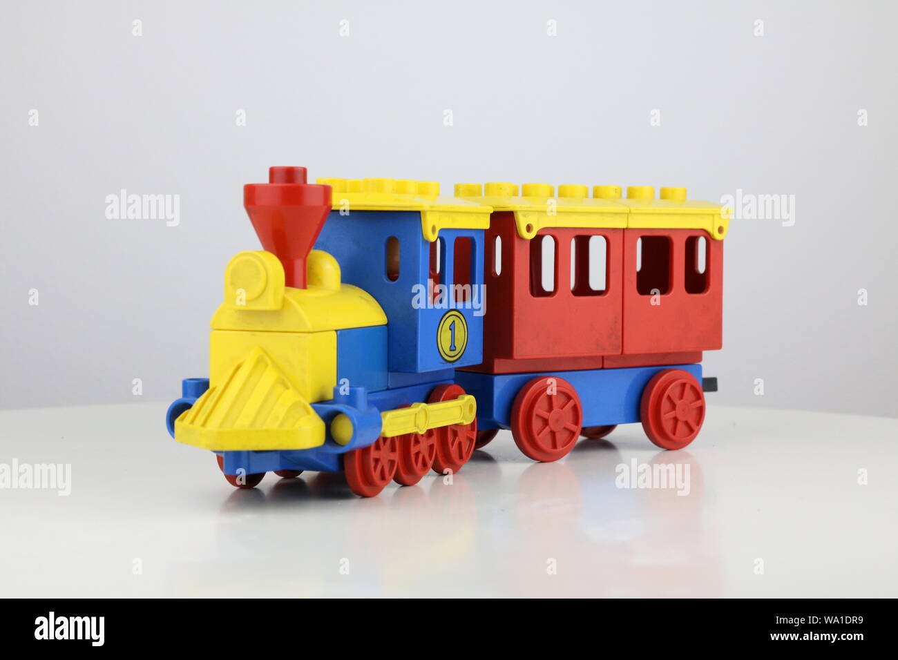 Lego Vintage toy train Banque D'Images