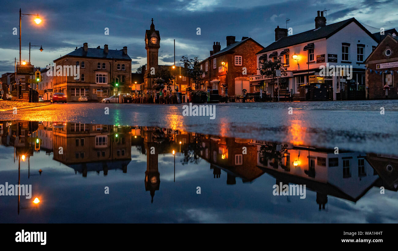 Les ruelles de Thirsk Banque D'Images