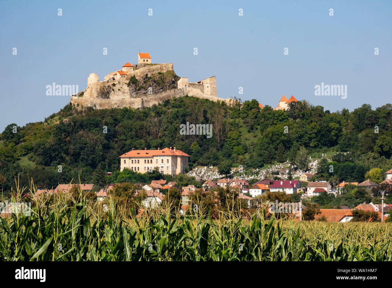 Brasov, Roumanie - Août 21st, 2018 : La citadelle de Brasov, l'un des plus anciens sites archéologiques en Roumanie Banque D'Images