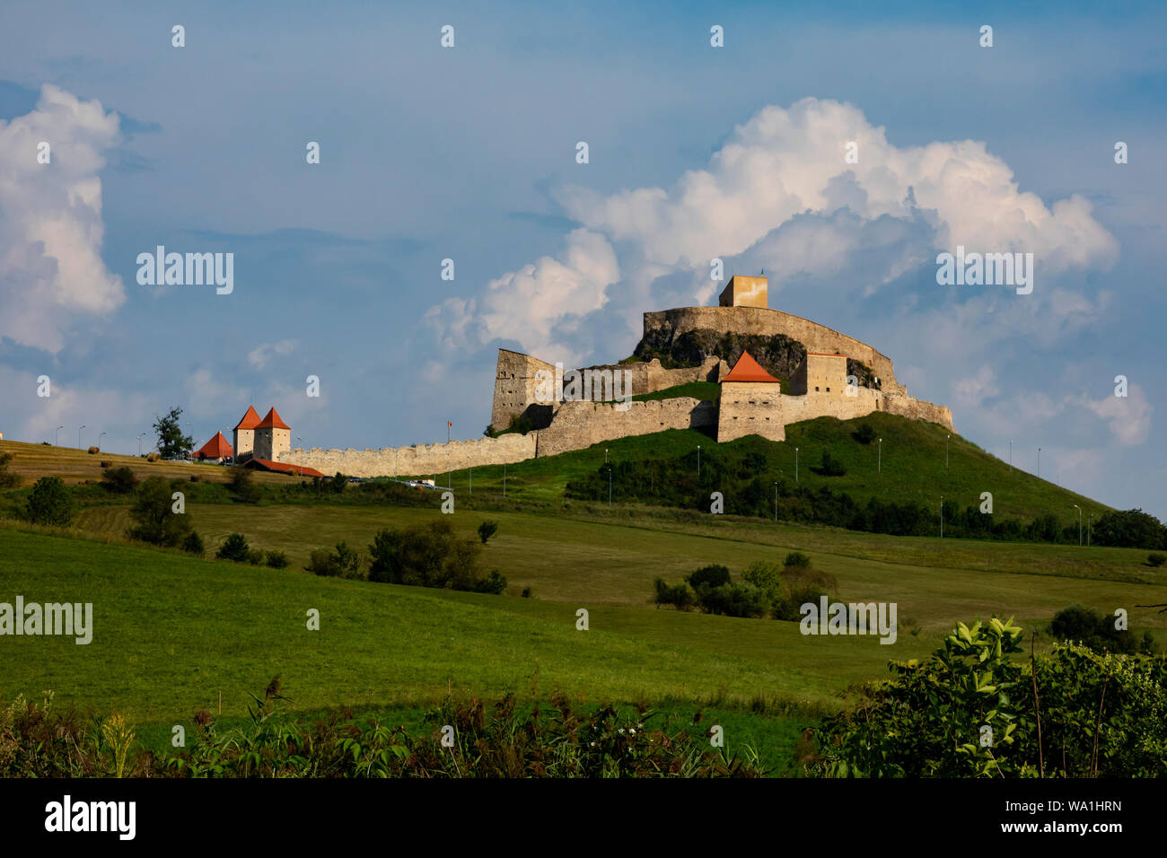 Brasov, Roumanie - Août 21st, 2018 : La citadelle de Brasov, l'un des plus anciens sites archéologiques en Roumanie Banque D'Images