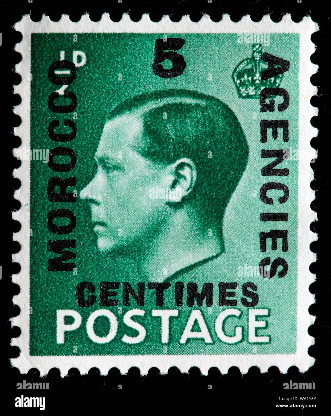 Le roi Édouard VIII (1894-1972), timbre-poste, UK, 1936 Banque D'Images