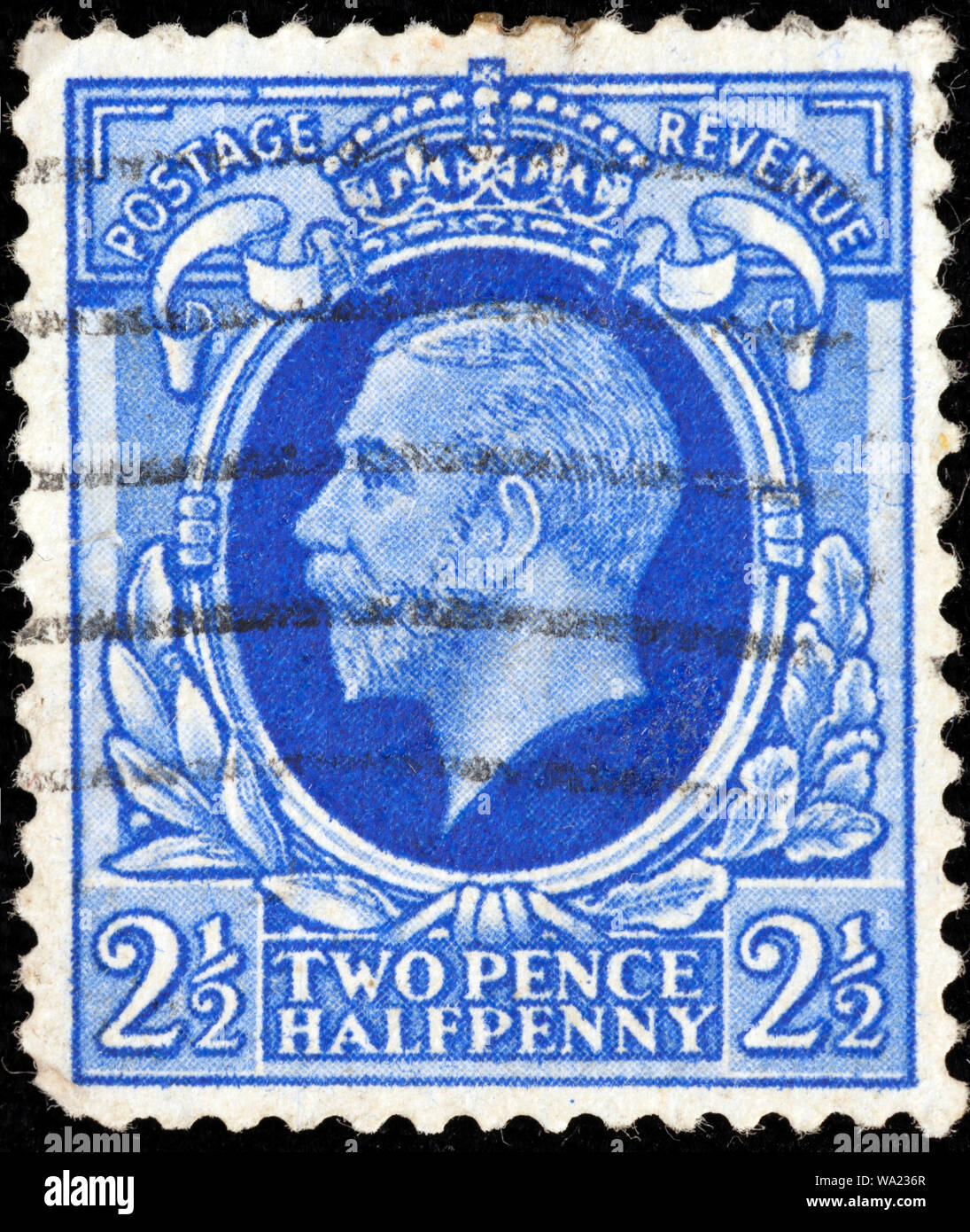 Le roi George V (1865-1936), timbre-poste, UK, 1912 Banque D'Images