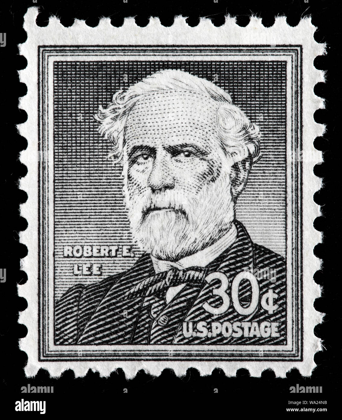 Robert E. Lee (1807-1870), Général, timbre-poste, USA, 1955 Banque D'Images