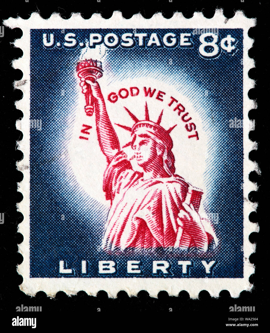 Statue de la liberté, timbreposte, USA, 1954 Photo Stock Alamy