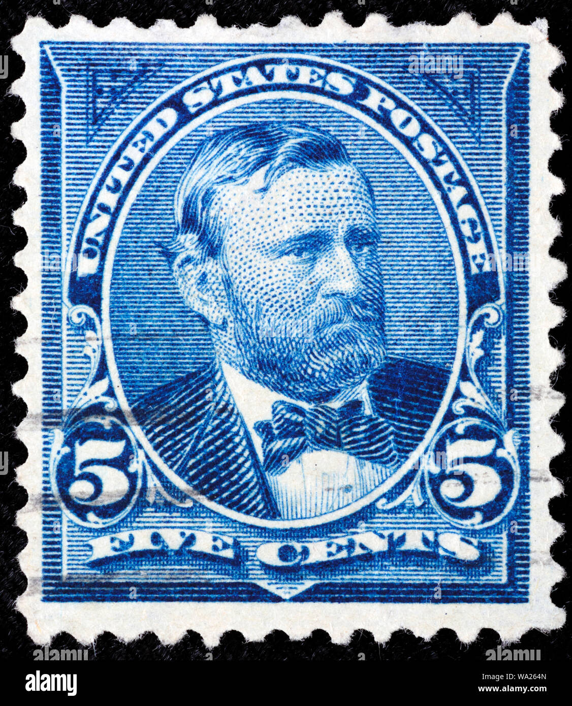 Ulysses S. Grant (1822-1885), Président des Etats-Unis, timbre-poste, USA, 1898 Banque D'Images
