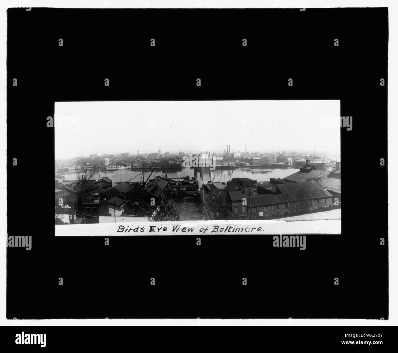 Incendie de Baltimore, 1904] bird's eye view of Baltimore Banque D'Images