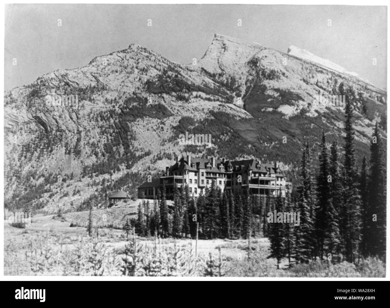 Hôtel Banff Springs, Alberta, Canada Banque D'Images