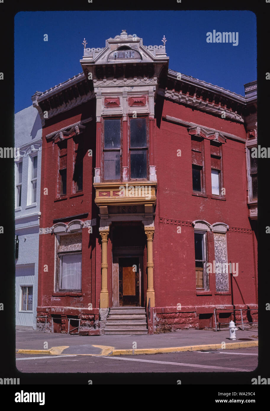 Banque mondiale (1886), l'angle 2, Avenue Minden & E. 5ème, Minden, Nebraska Banque D'Images
