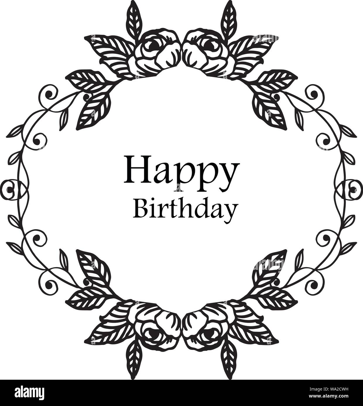 La Conception De Cercle De Fleur Diverses Branches De Feuilles De L Ornement D Invitation Joyeux Anniversaire Vector Illustration Image Vectorielle Stock Alamy La Conception De Cercle De Fleur Diverses Branches De Feuilles De L Ornement D Invitation Joyeux Anniversaire Vector Illustration Image Vectorielle Stock Alamy