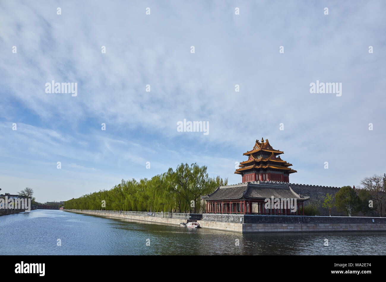 La tour du palais impérial de Beijing Banque D'Images