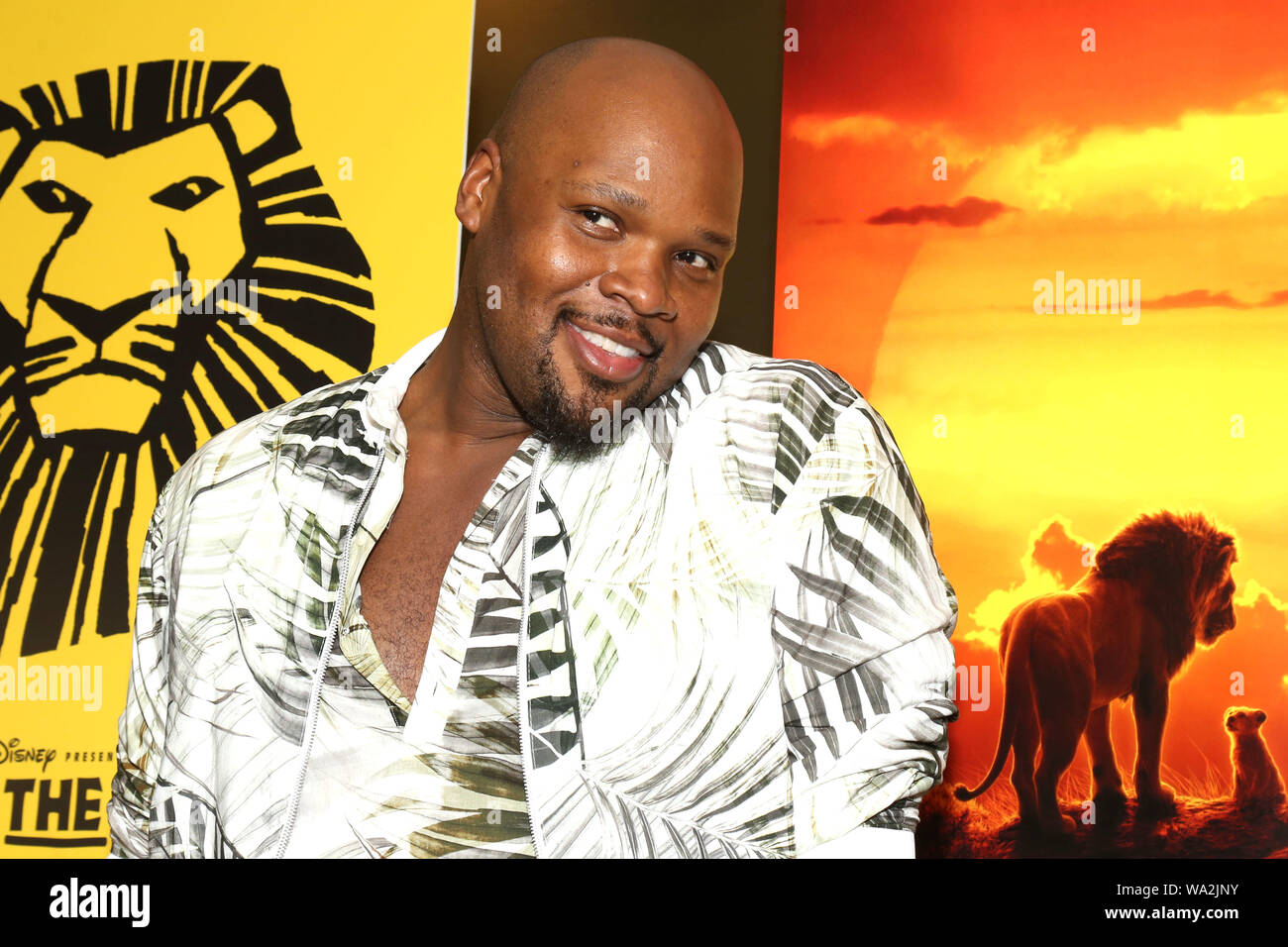 Le Broadway cast of The Lion King célèbre le nouveau film Le Roi Lion a tenu à AMC 25 Empire Theatres - Arrivées. Avec : Michael James Scott Où : New York, New York, United States Quand : 17 Juillet 2019 Crédit : Joseph Marzullo/WENN.com Banque D'Images