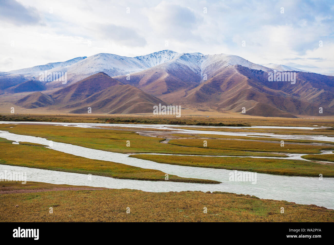 Paysages de montagne tianshan du Xinjiang Banque D'Images