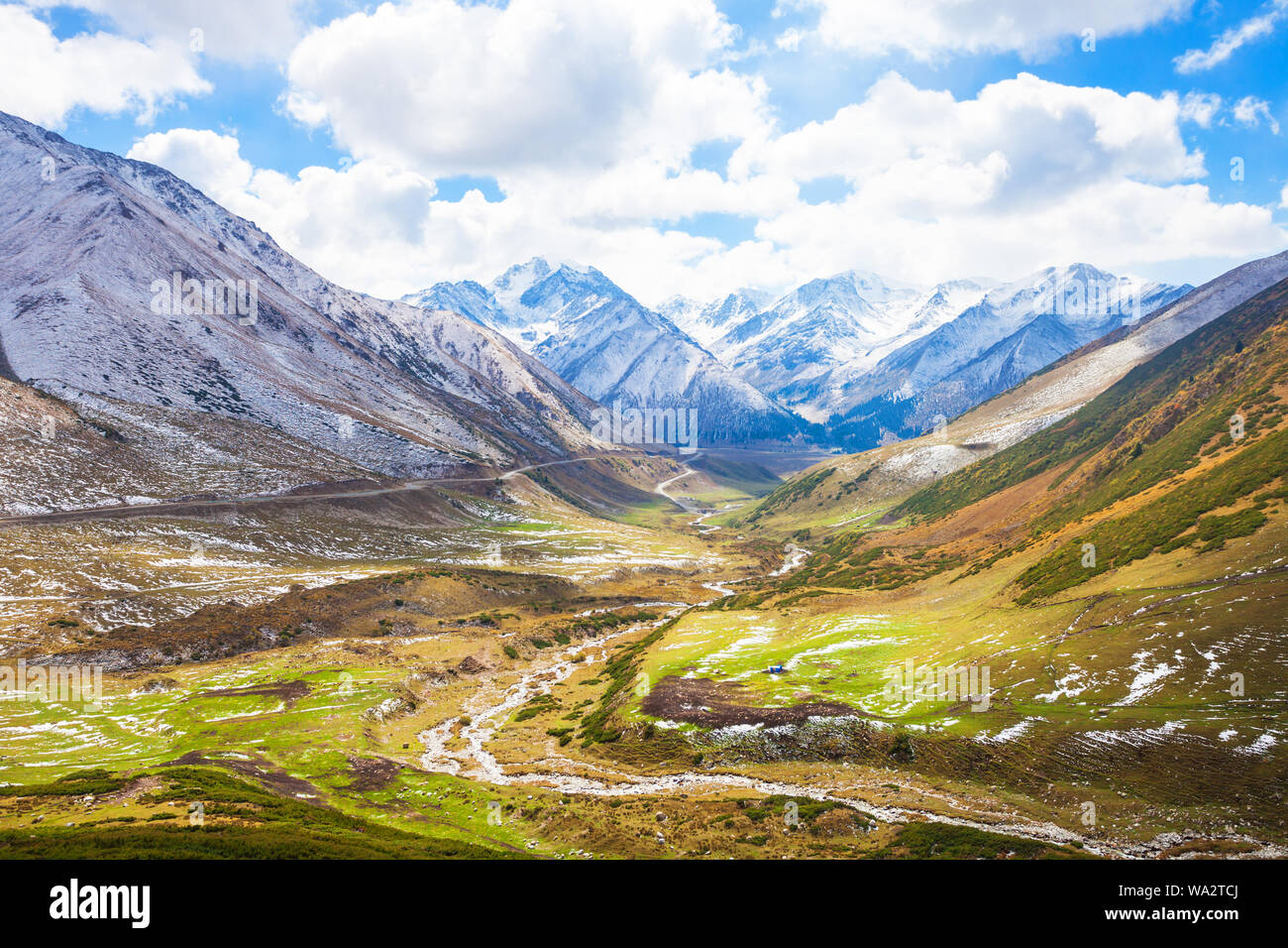 Paysages de montagne neige Banque D'Images