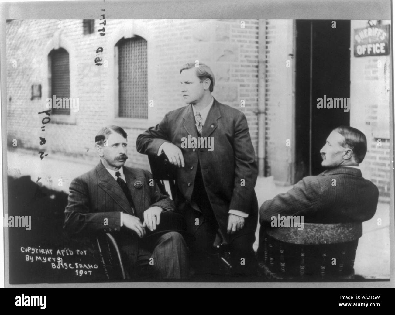 Bill Haywood - Charles Moyer - George Pettibone Banque D'Images