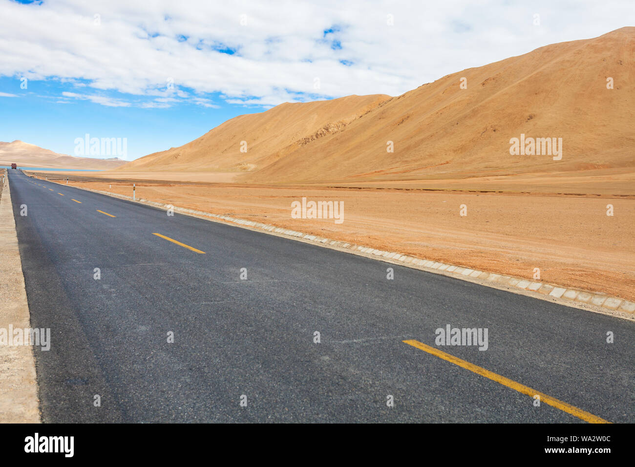 Tibet paysage route Banque D'Images