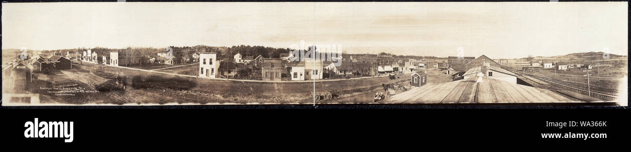 Vue à vol d'oiseau de Boyceville, Wis Banque D'Images