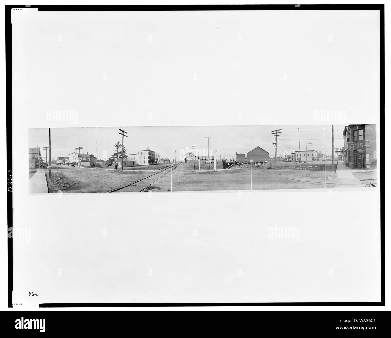 Vue à vol d'oiseau de Cameron, Wis Banque D'Images