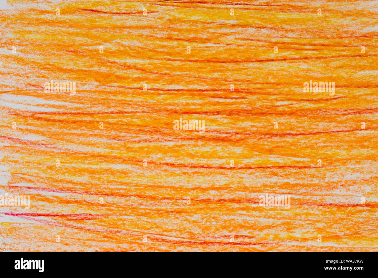 Couleur orange abstract texture de fond des lignes de crayon Banque D'Images