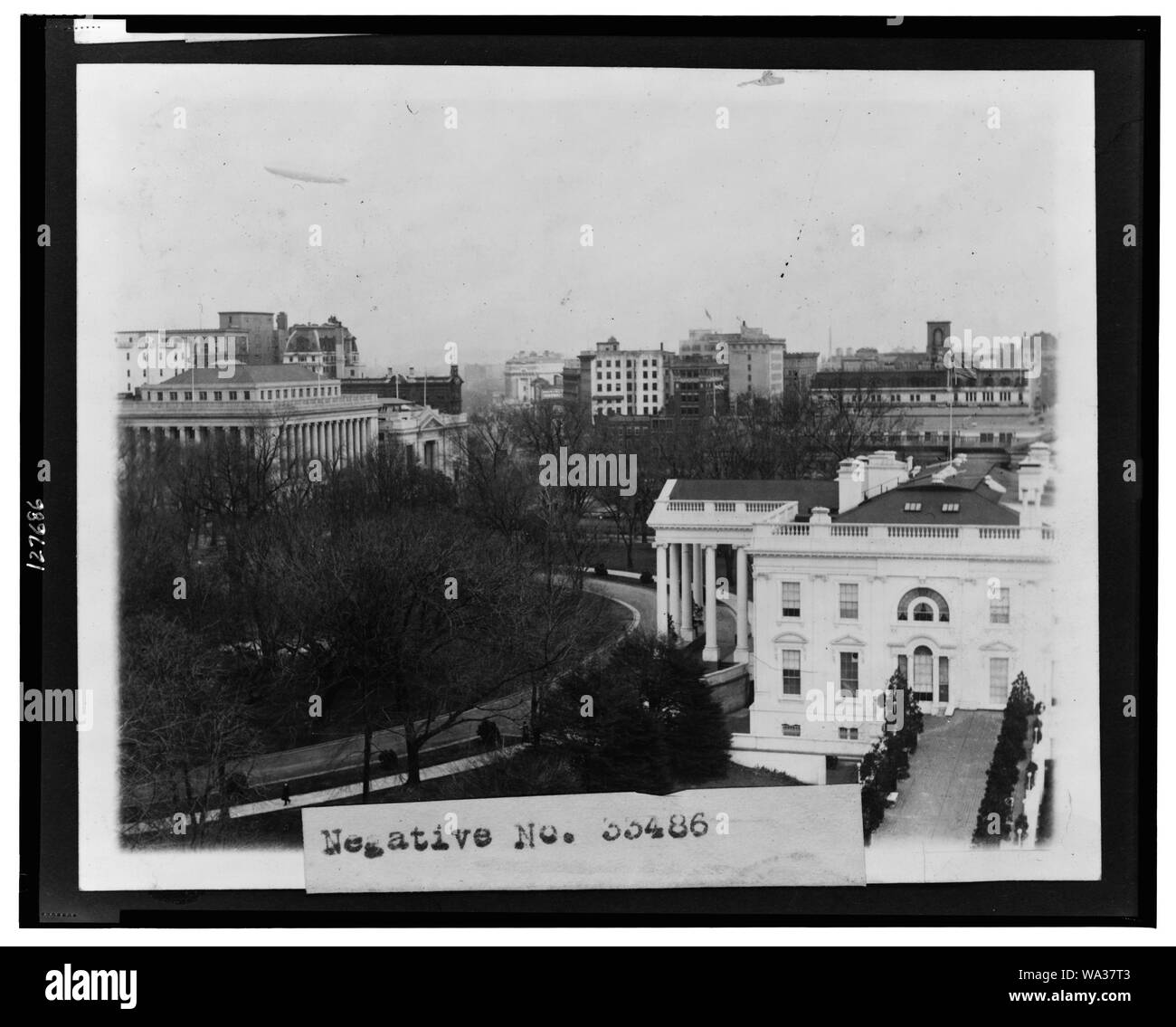 Vue d'ensemble de la Maison Blanche Banque D'Images