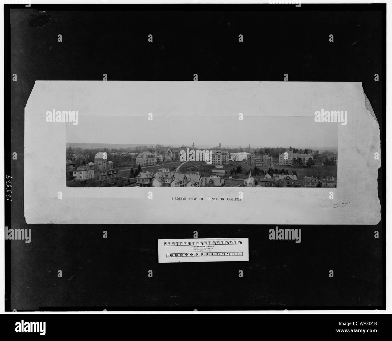 Vue à vol d'oiseau, Princeton College Banque D'Images