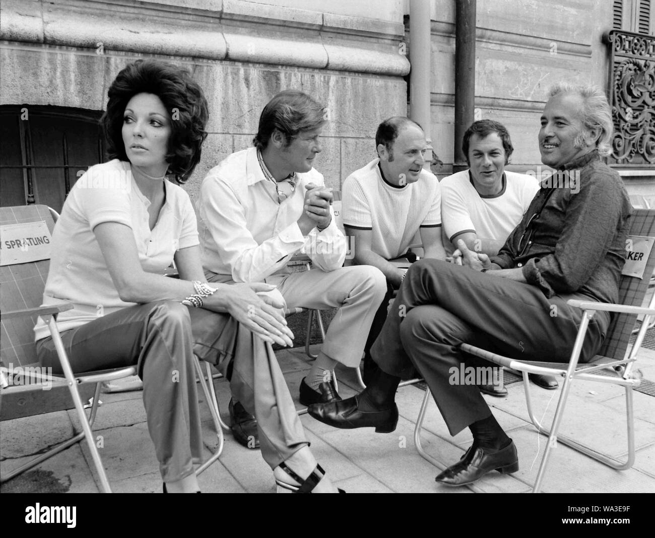 ROGER MOORE , Joan Collins et Tony Curtis dans THE PERSUADERS ! (1971), réalisé par Leslie Norman. Credit : ITC / Album Banque D'Images