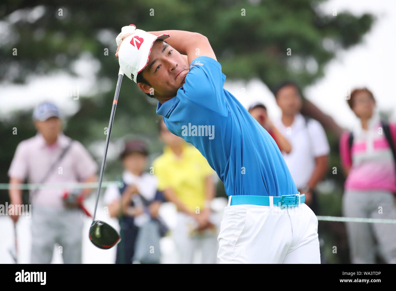 Kasumigaseki Country Club, Saitama, Japon. Août 16, 2019. Bien positionné en couverture Haruto, le 16 août 2019 - Golf : JOC Coupe olympique Junior 2019 Men's 15-17 ans class troisième tour à Kasumigaseki Country Club, Saitama, Japon. Credit : YUTAKA/AFLO SPORT/Alamy Live News Banque D'Images