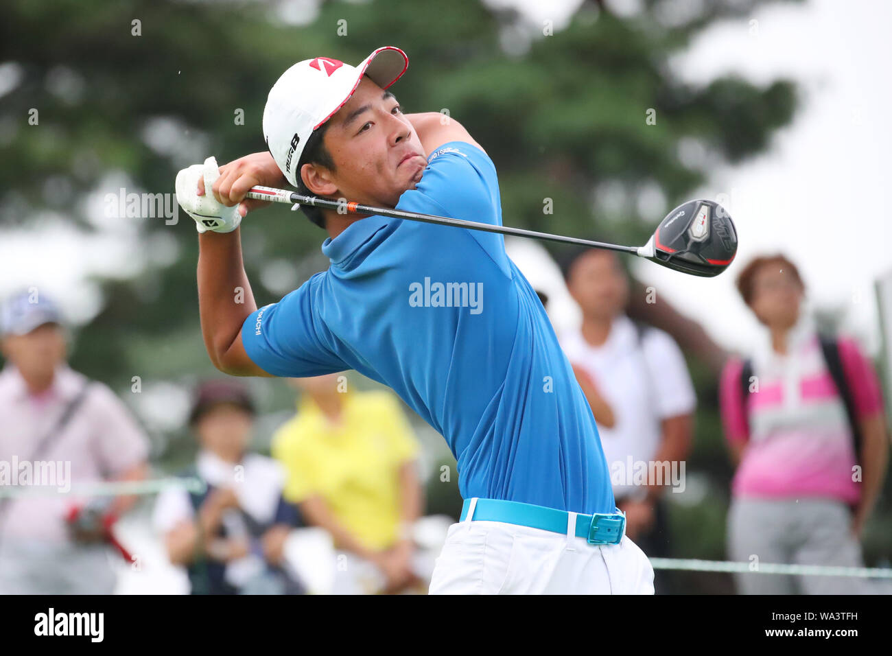 Kasumigaseki Country Club, Saitama, Japon. Août 16, 2019. Bien positionné en couverture Haruto, le 16 août 2019 - Golf : JOC Coupe olympique Junior 2019 Men's 15-17 ans class troisième tour à Kasumigaseki Country Club, Saitama, Japon. Credit : YUTAKA/AFLO SPORT/Alamy Live News Banque D'Images
