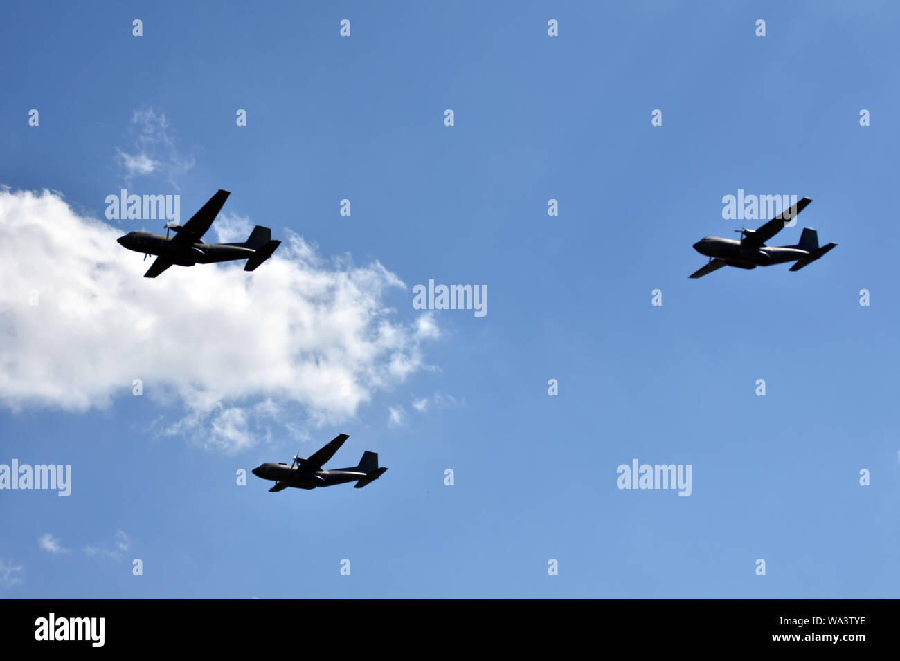 Un avion de transport Transall Banque D'Images