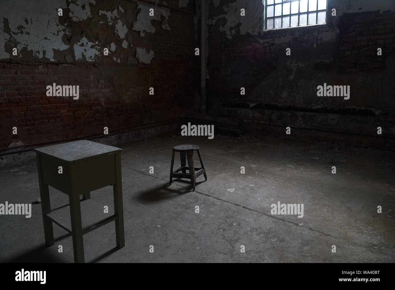 Mansfield. Août 16, 2019. Photo prise le 16 août 2019 montre des parties de l'ancienne maison de correction de l'état de l'Ohio où 'The Shawshank Redemption' a été tourné dans la ville de Mansfield, Ohio, aux États-Unis. Les événements ont eu lieu dans la région de Mansfield pour célébrer le 25e anniversaire de la projection du film "les évadés". Credit : Liu Jie/Xinhua/Alamy Live News Banque D'Images