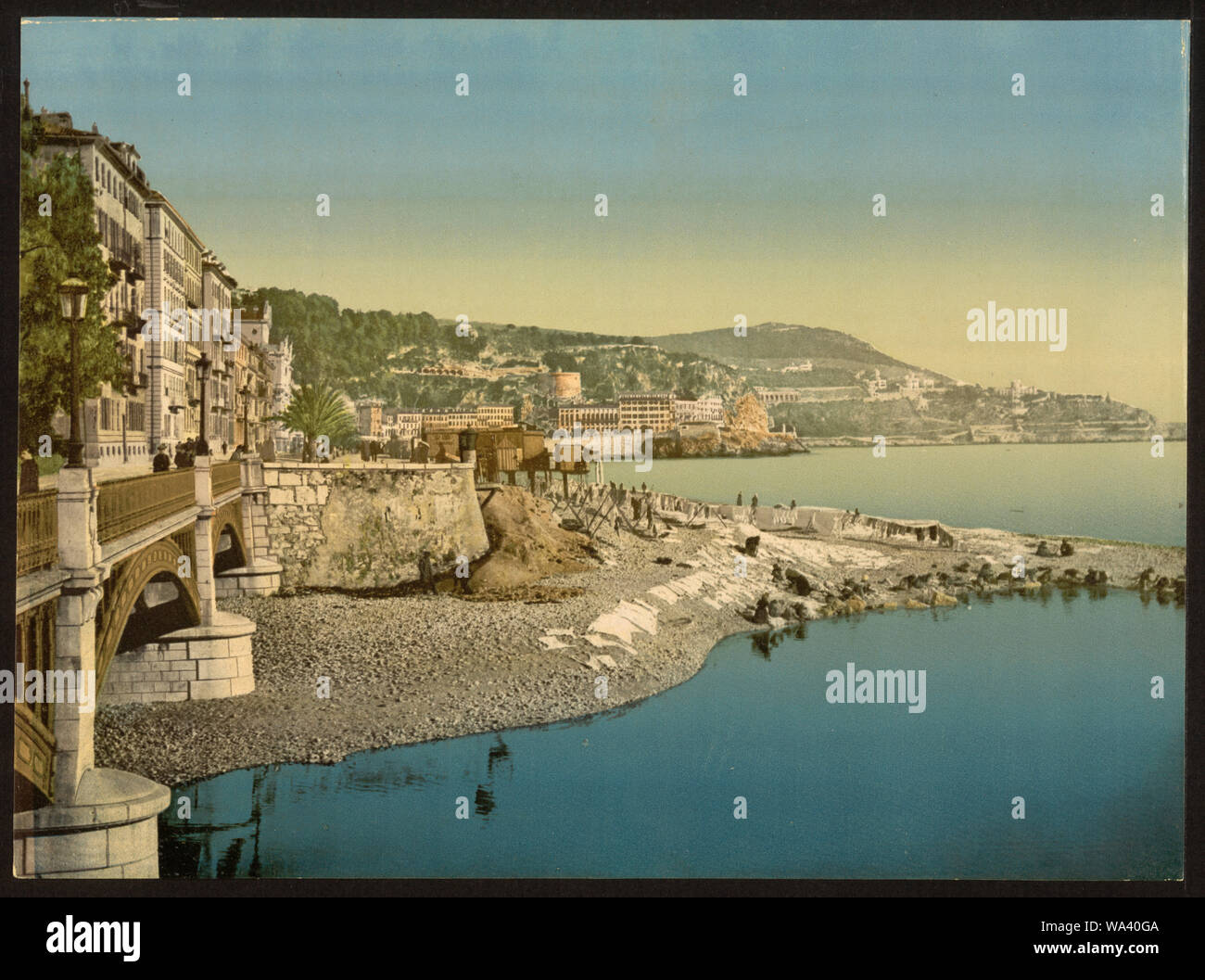 Boulevard du midi, Nice, Côte d'Azur Banque D'Images