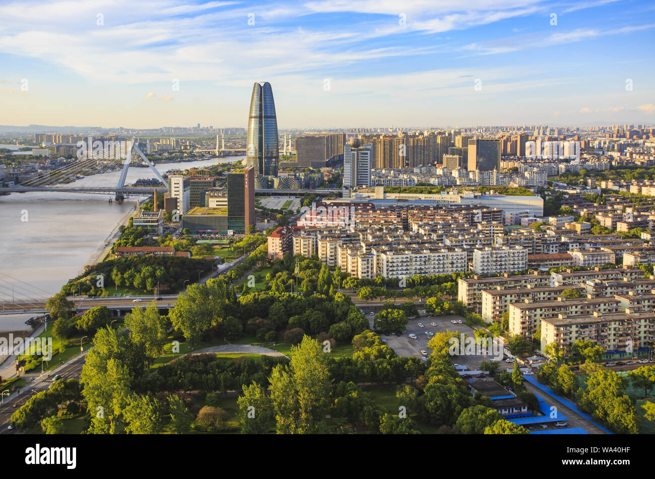 Ningbo City Banque D'Images