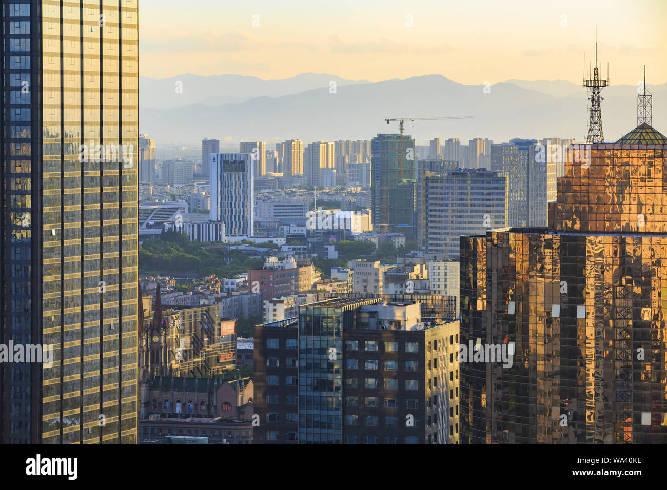 Ningbo City Banque D'Images